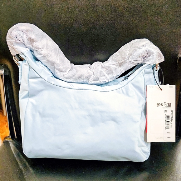 Kipling Kelsey Tortoise Chain Shoulder Bag in Teal - Picture 6 of 9